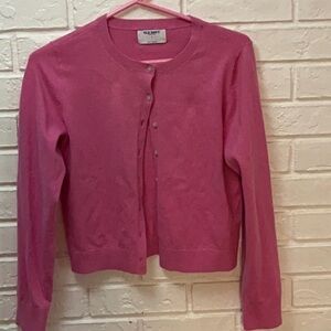 Old navy Women’s Size Medium Pink Knit Cardigan Sweater